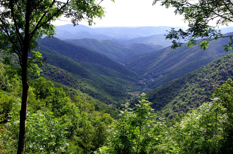 Panorama depuis le col de l'Asclié en regardant vers le sud