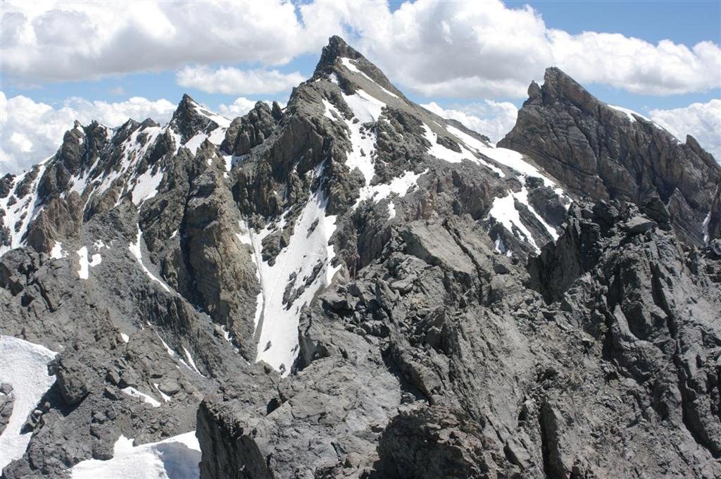 pics de la Font Sancte depuis l'abominable pic des Heuvières