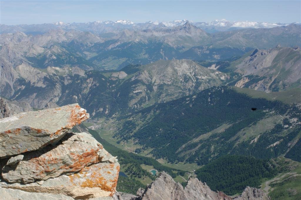 Du massif des Cerces à la Vanoise, avec l'ouest du Queyras au premier plan