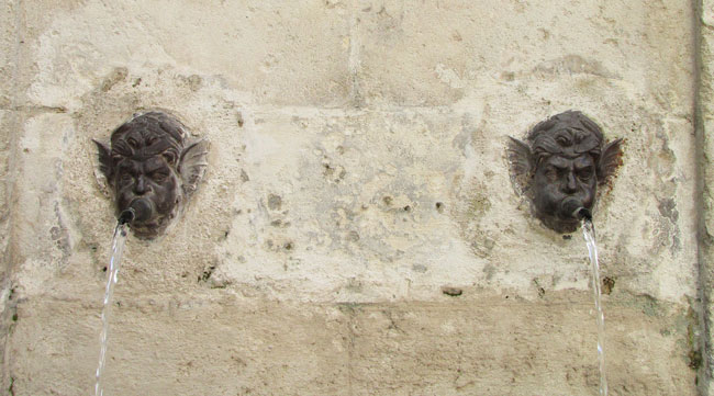 détails de la fontaine
